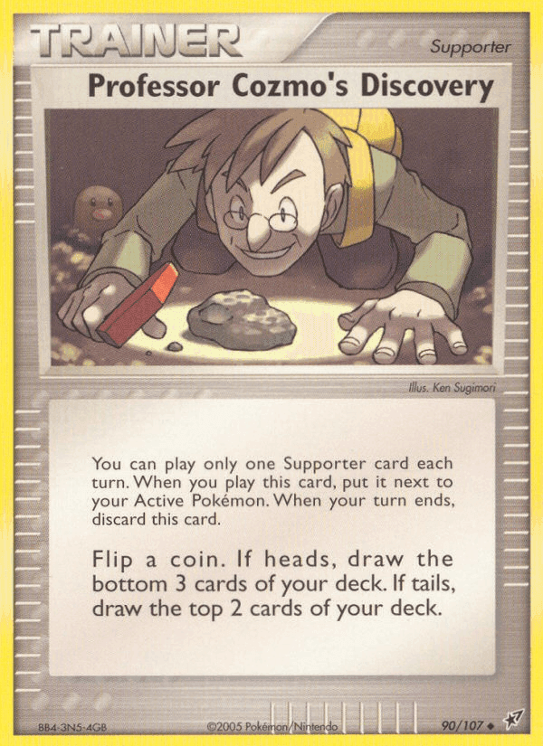 Professor Cozmo's Discovery, card 90 from Deoxys