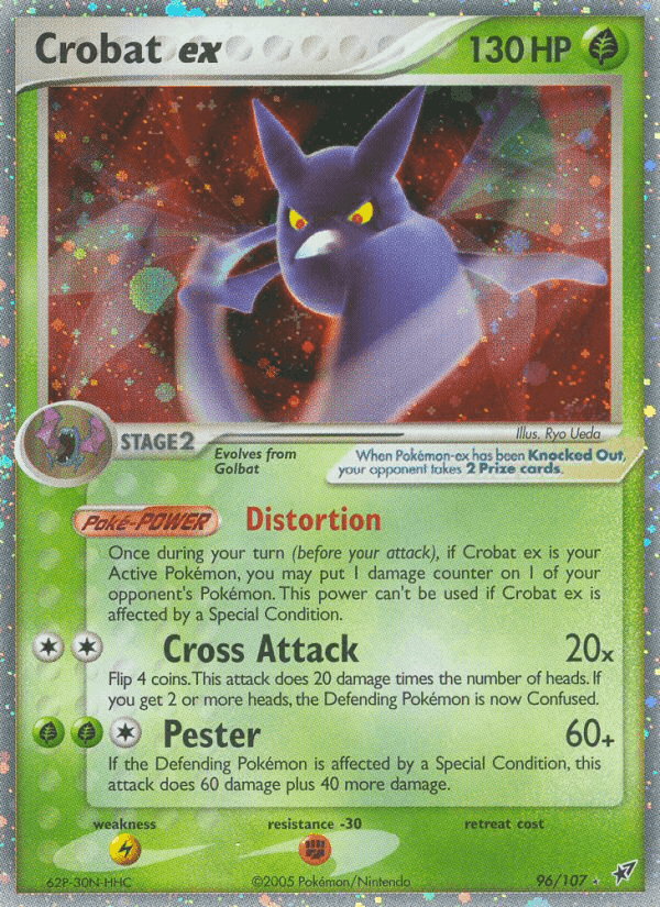 Crobat ex, card 96 from Deoxys