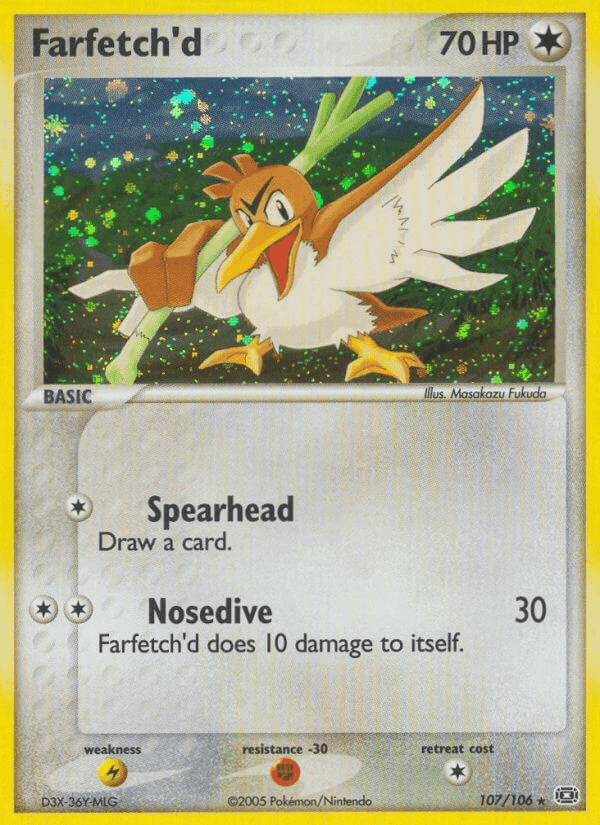Farfetch'd, card 107 from Emerald