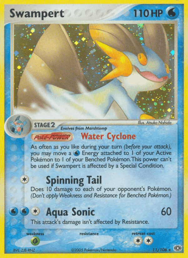 Swampert, carta 11 di EX Smeraldo