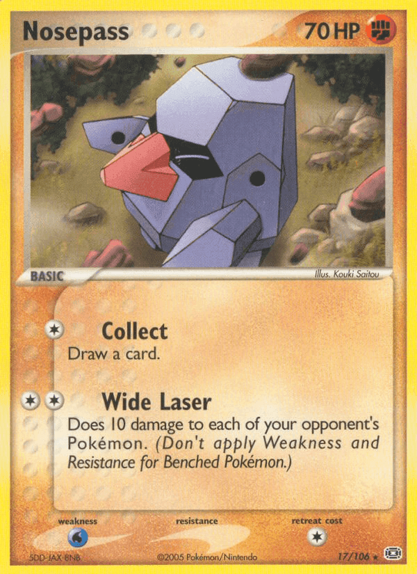 Nosepass, carta 17 di EX Smeraldo