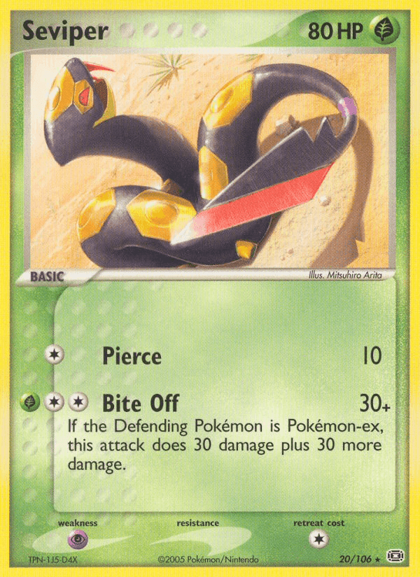 Seviper, card 20 from Emerald