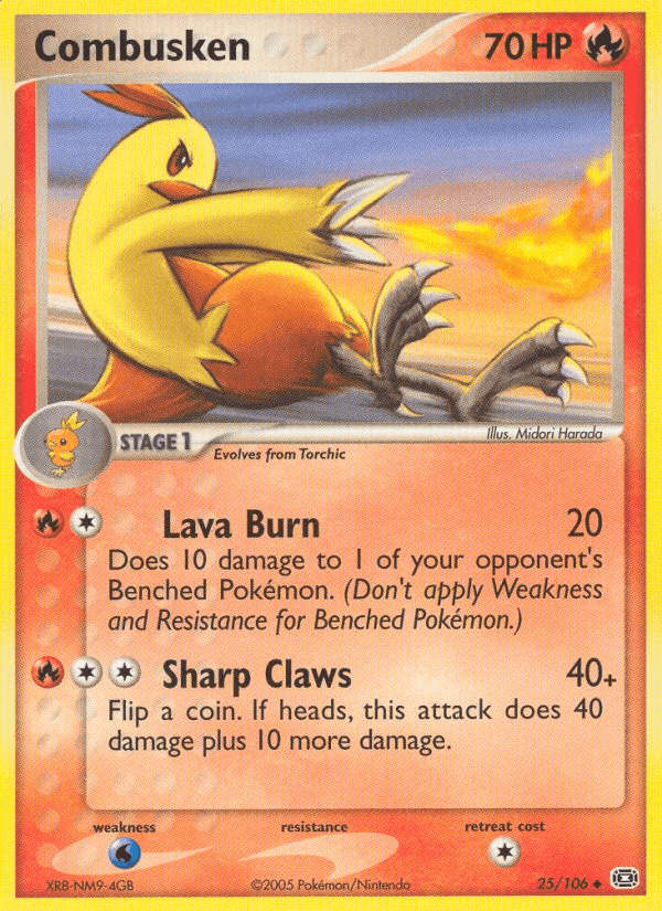 Combusken, carta 25 di EX Smeraldo
