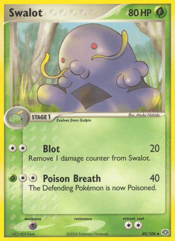 Swalot, carta 40 di EX Smeraldo
