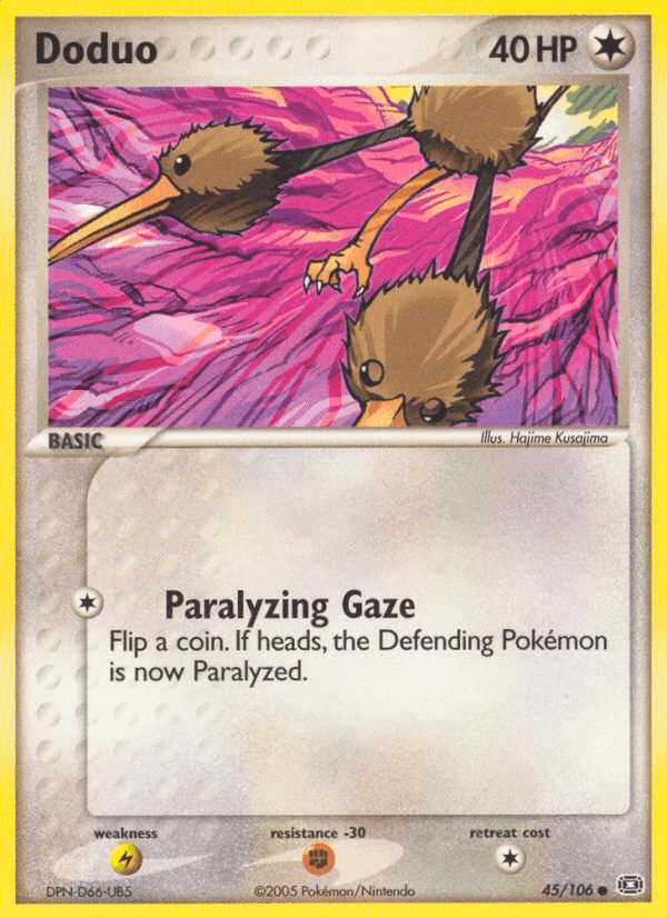 Doduo, carta 45 di EX Smeraldo