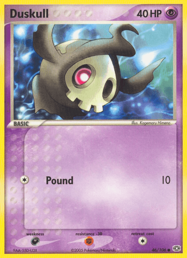 Duskull, carta 46 di EX Smeraldo