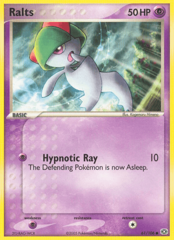 Ralts, card 61 from Emerald