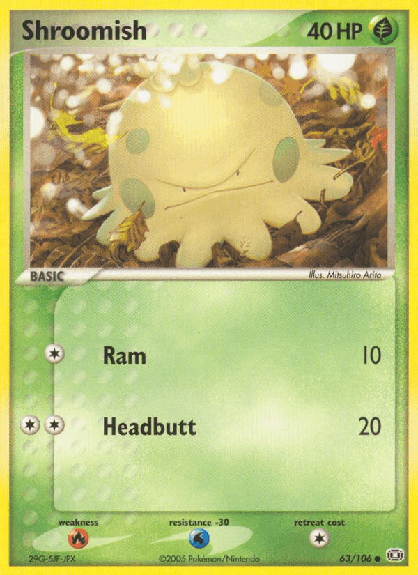 Shroomish, card 63 from Emerald