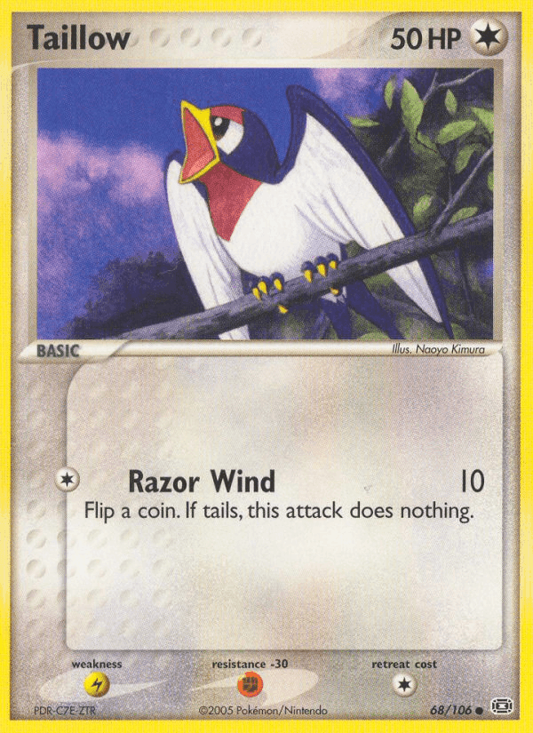 Taillow, card 68 from Emerald