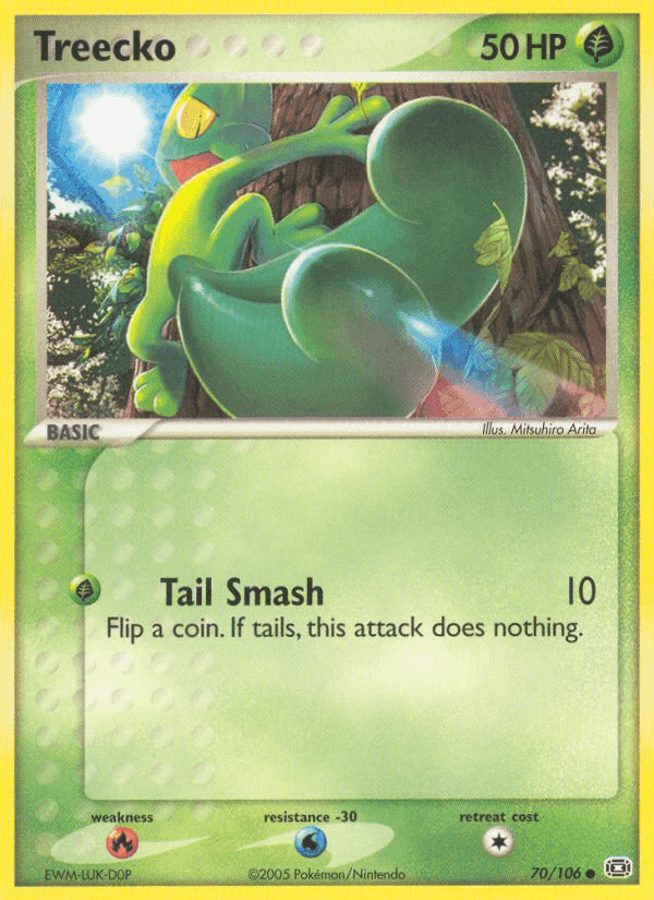 Treecko, card 70 from Emerald