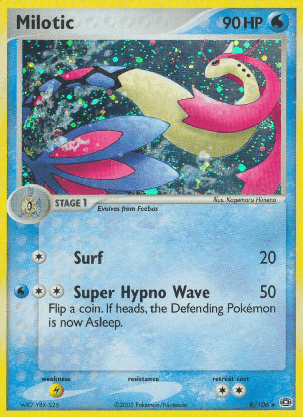 Milotic, carta 8 di EX Smeraldo