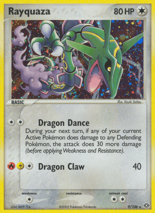 Rayquaza, carta 9 di EX Smeraldo