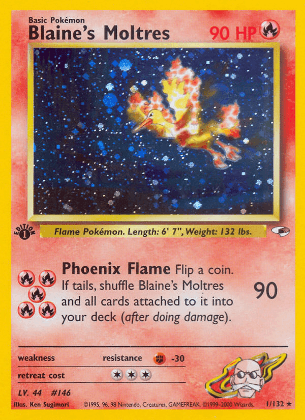 Blaine's Moltres, carte 1 de Gym Heroes