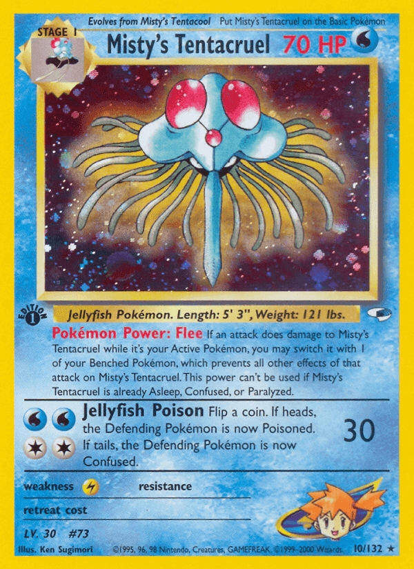 Misty's Tentacruel, carte 10 de Gym Heroes