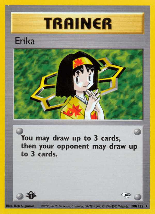 Erika, card 100 from Gym Heroes