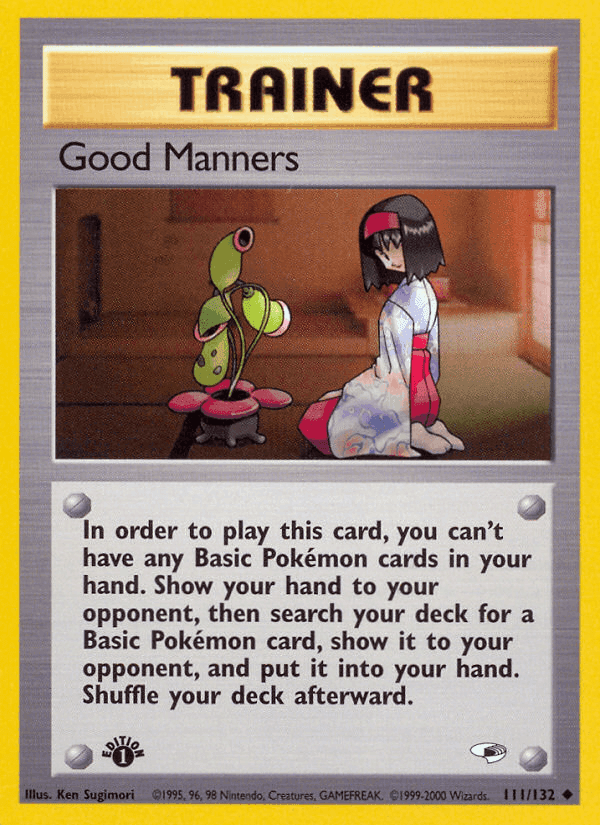 Good Manners, card 111 from Gym Heroes