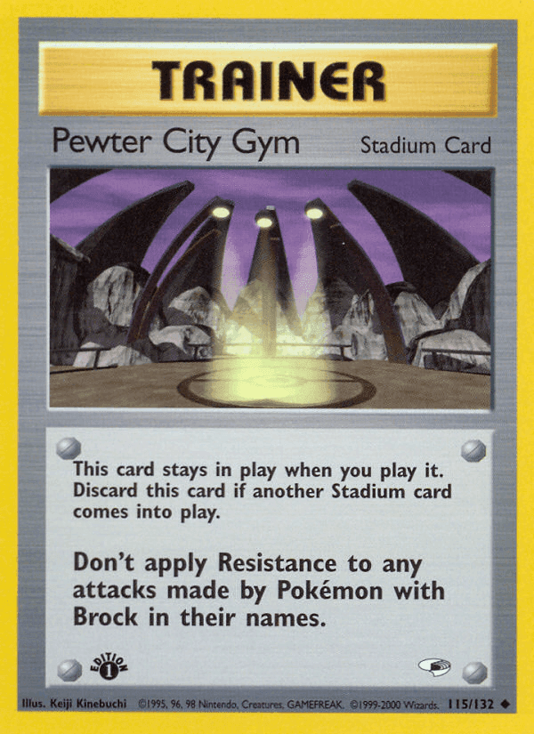 Pewter City Gym, card 115 from Gym Heroes