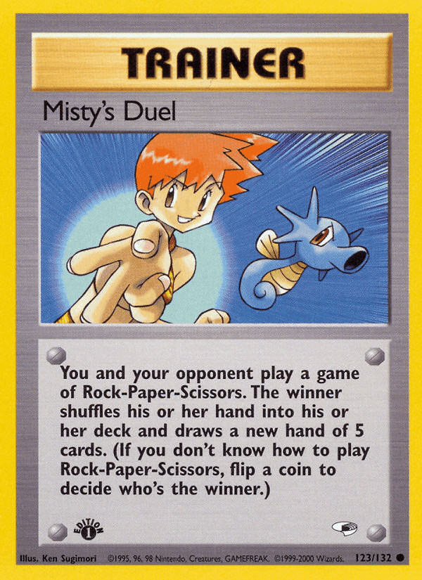 Misty's Duel, card 123 from Gym Heroes
