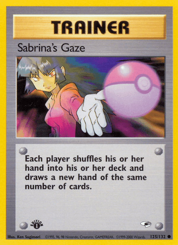 Sabrina's Gaze, card 125 from Gym Heroes