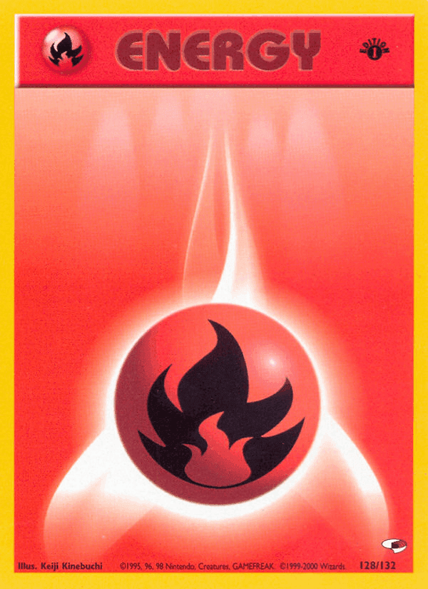 Fire Energy, card 128 from Gym Heroes
