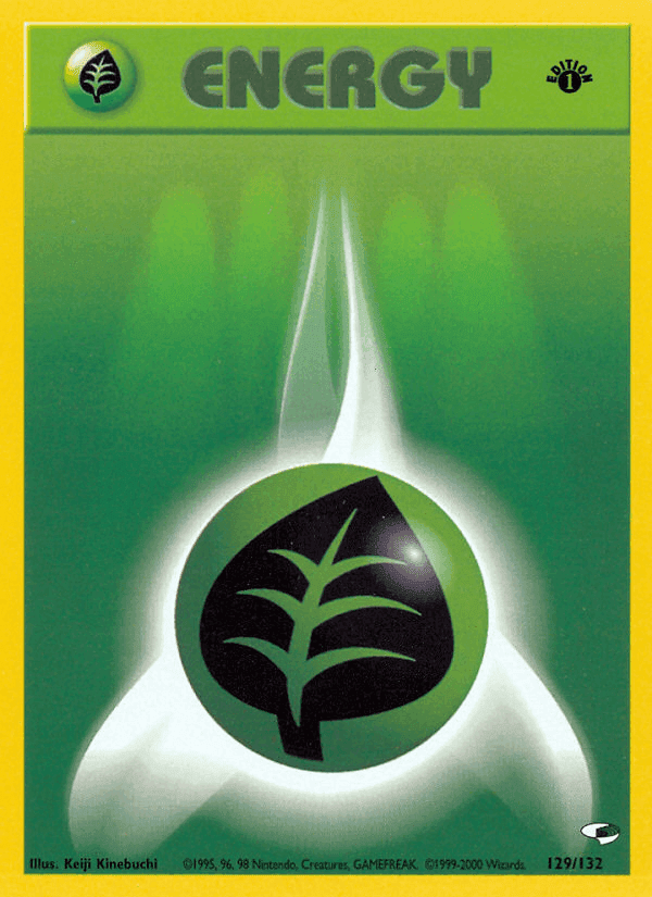 Grass Energy, card 129 from Gym Heroes
