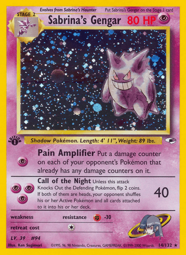 Sabrina's Gengar, carte 14 de Gym Heroes