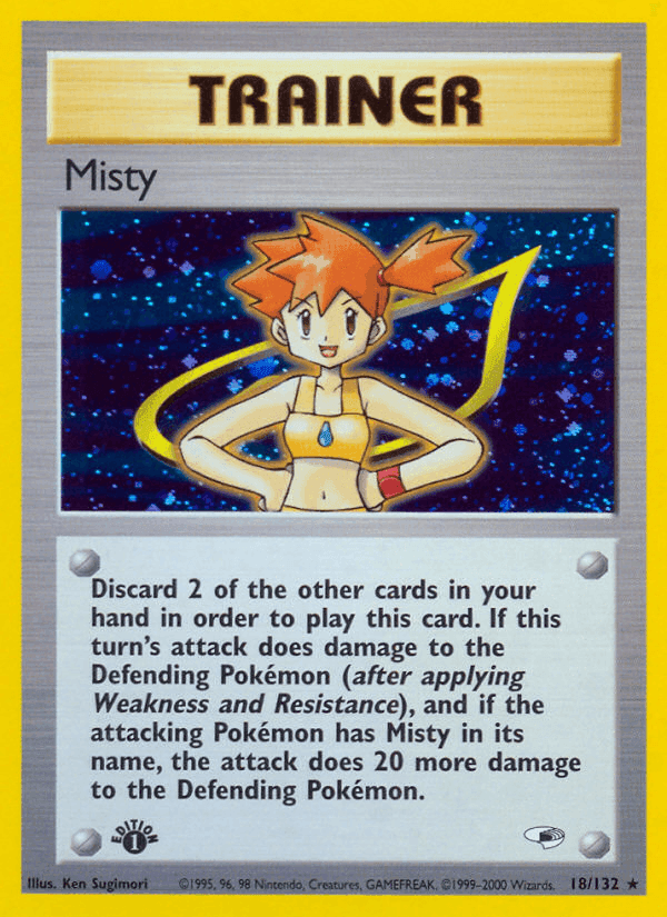 Misty, carte 18 de Gym Heroes