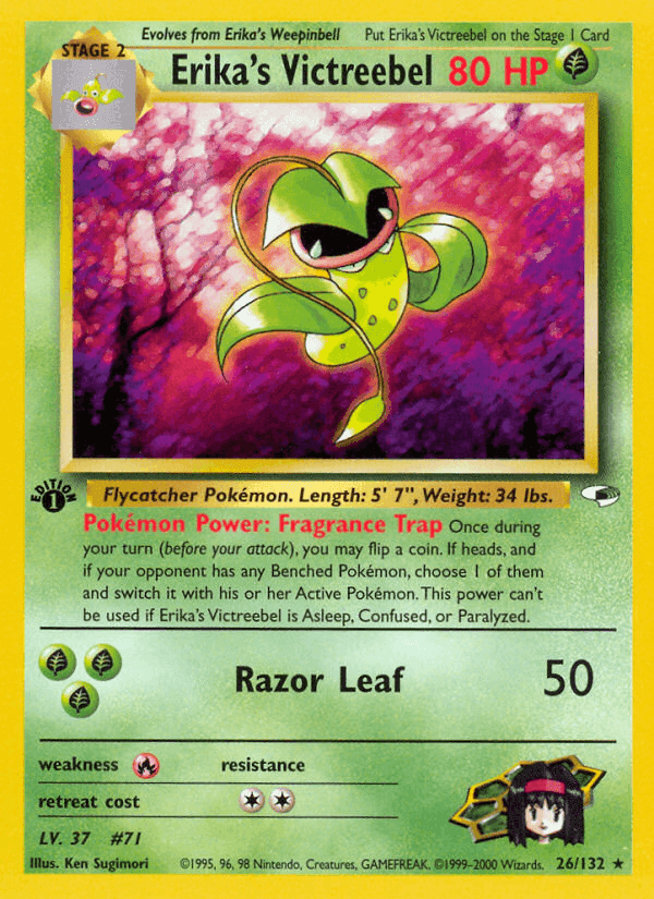 Erika's Victreebel, carta 26 de Gym Heroes