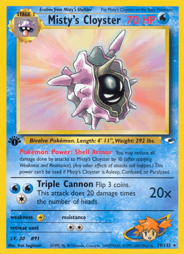 Misty's Cloyster, carta 29 di Gym Heroes