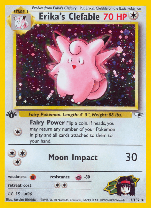 Erika's Clefable, carta 3 de Gym Heroes