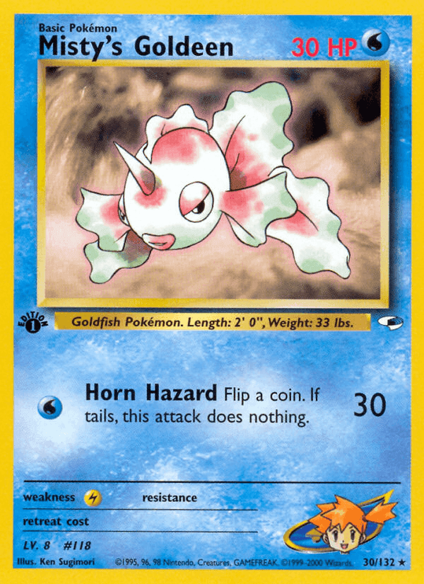 Misty's Goldeen, carte 30 de Gym Heroes
