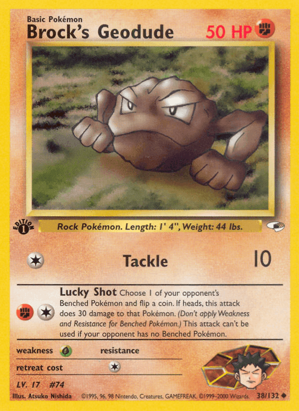 Brock's Geodude, carte 38 de Gym Heroes