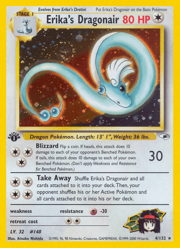 Erika's Dragonair, carta 4 de Gym Heroes