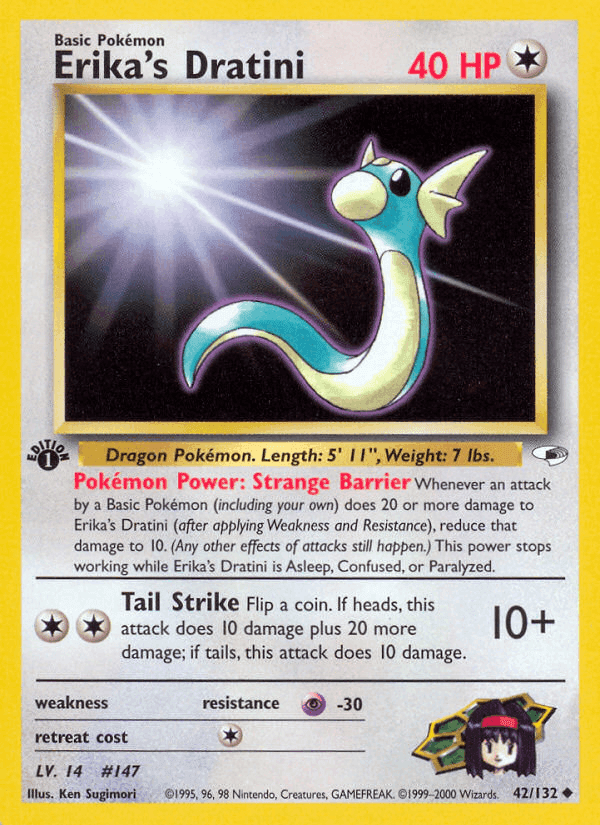 Erika's Dratini, carte 42 de Gym Heroes