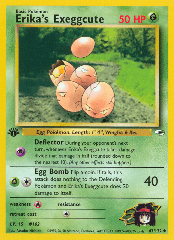 Erika's Exeggcute, carte 43 de Gym Heroes