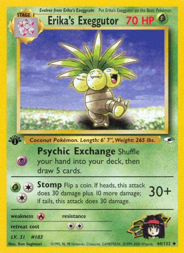 Erika's Exeggutor, carte 44 de Gym Heroes