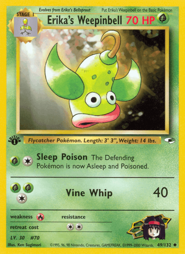 Erika's Weepinbell, carte 49 de Gym Heroes