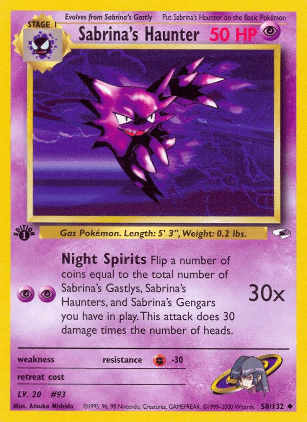 Sabrina's Haunter, carte 58 de Gym Heroes