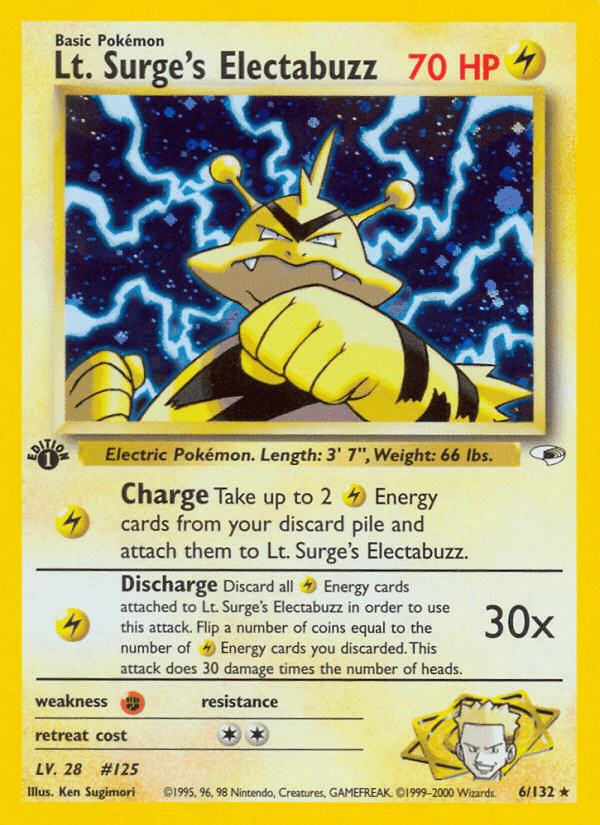 Lt. Surge's Electabuzz, carte 6 de Gym Heroes
