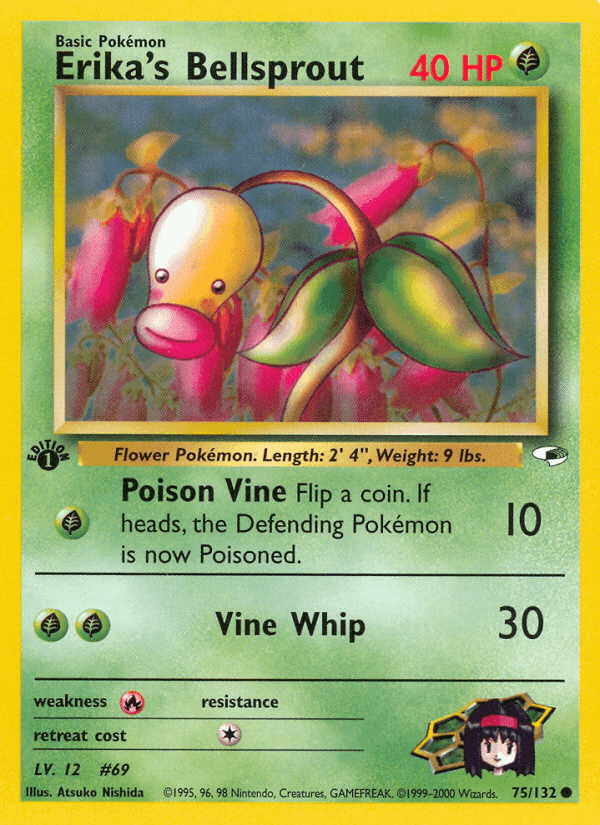 Erika's Bellsprout, card 75 from Gym Heroes