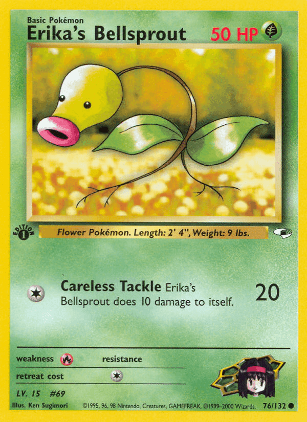 Erika's Bellsprout, card 76 from Gym Heroes