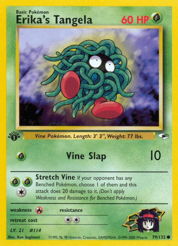 Erika's Tangela, card 79 from Gym Heroes