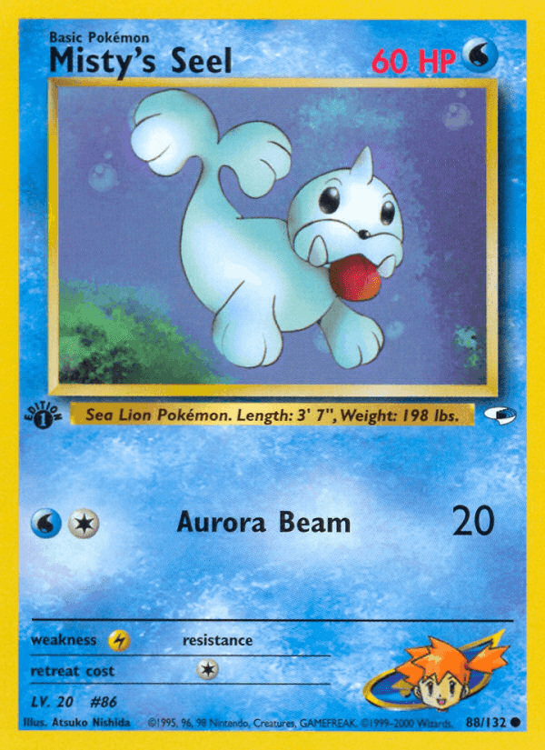 Misty's Seel, card 88 from Gym Heroes