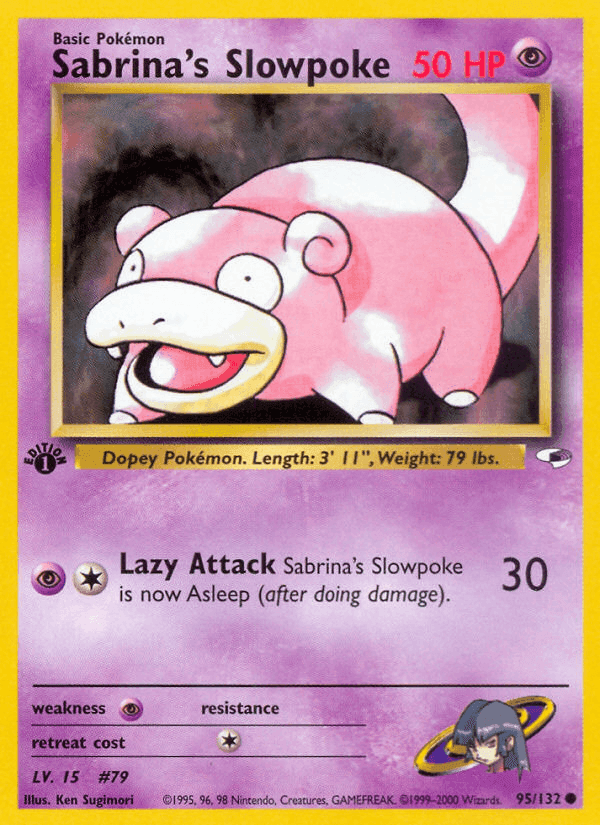Sabrina's Slowpoke, card 95 from Gym Heroes