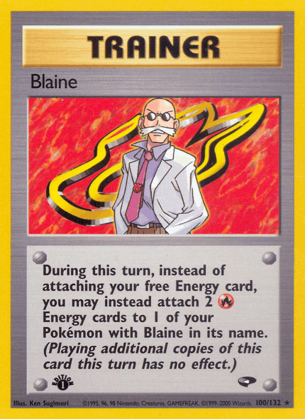 Blaine, card 100 from Gym Challenge