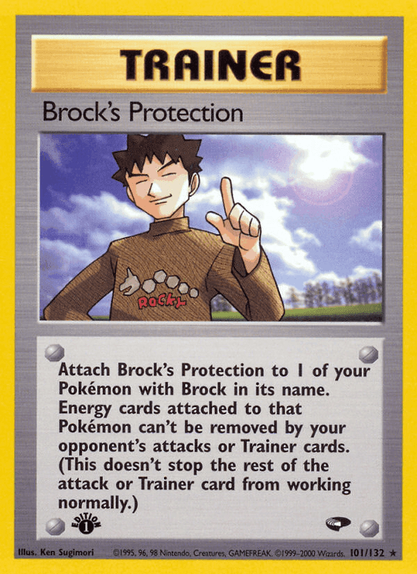 Brock's Protection, card 101 from Gym Challenge