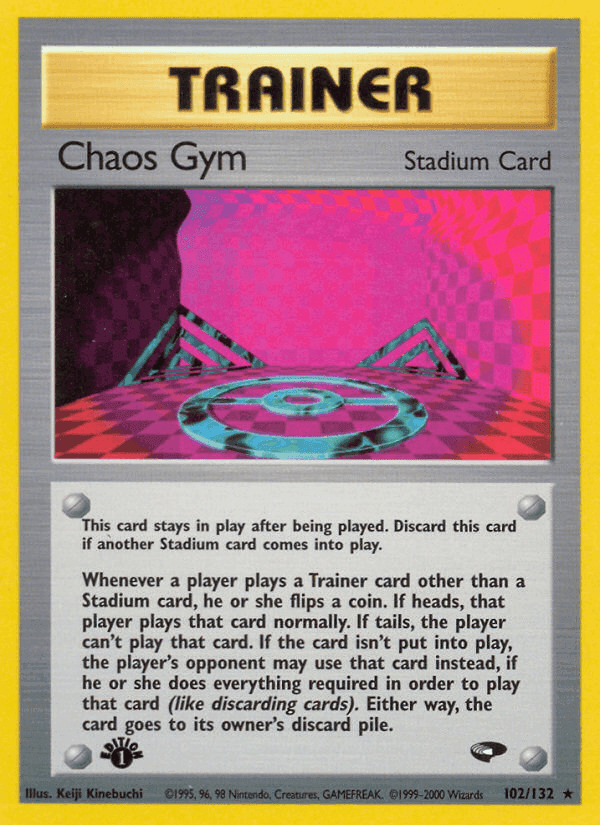 Chaos Gym, carta 102 di Gym Challenge