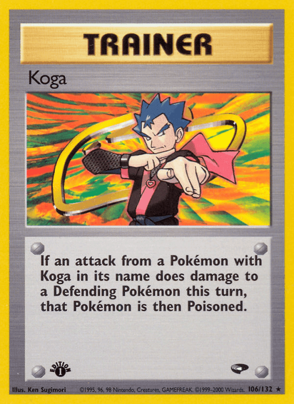 Koga, card 106 from Gym Challenge