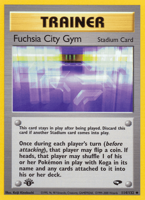 Fuchsia City Gym, card 114 from Gym Challenge