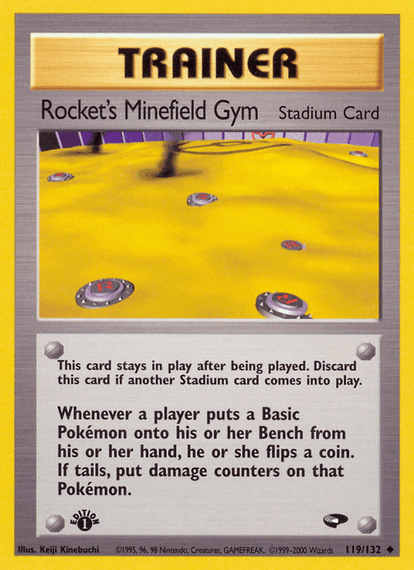Rocket's Minefield Gym, card 119 from Gym Challenge